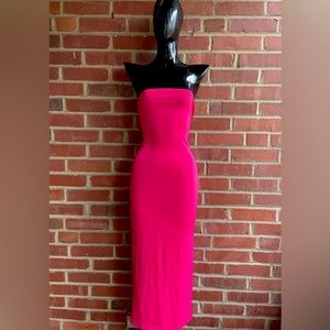 Beautiful hot pink maxi dress